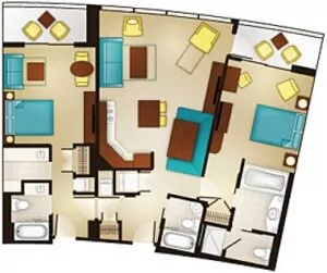 Two-Bedroom Villa Lock-Off