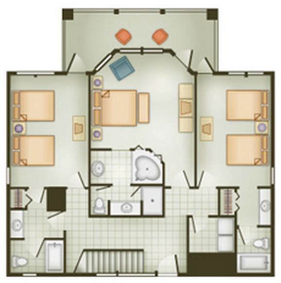 Three-Bedroom Beach Cottage - 1st Floor